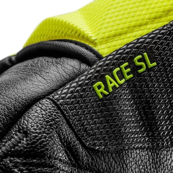 Závodní rukavice Leki WCR Venom SL 3D black/ice lemon 654801301 26/27