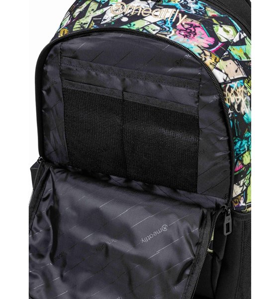 Batoh Meatfly Basejumper Green Graffity 22 L + penál zdarma 26/27