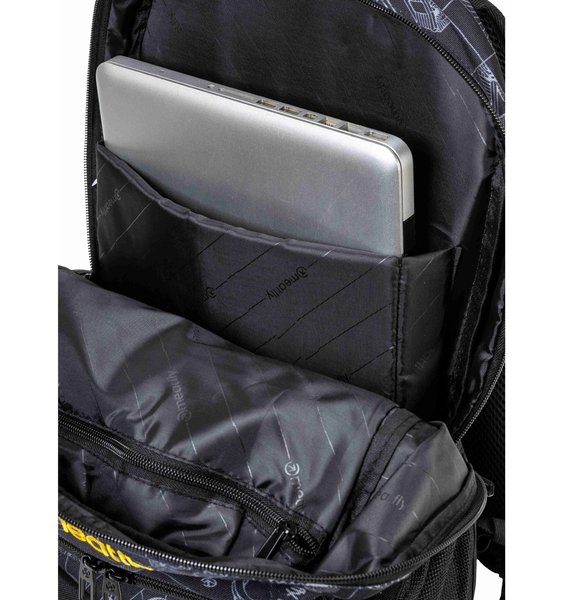 Batoh Meatfly Basejumper Blueprint Black 22 L + penál zdarma 26/27