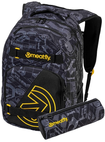 Batoh Meatfly Exile Blueprint Black 24 L 26/27