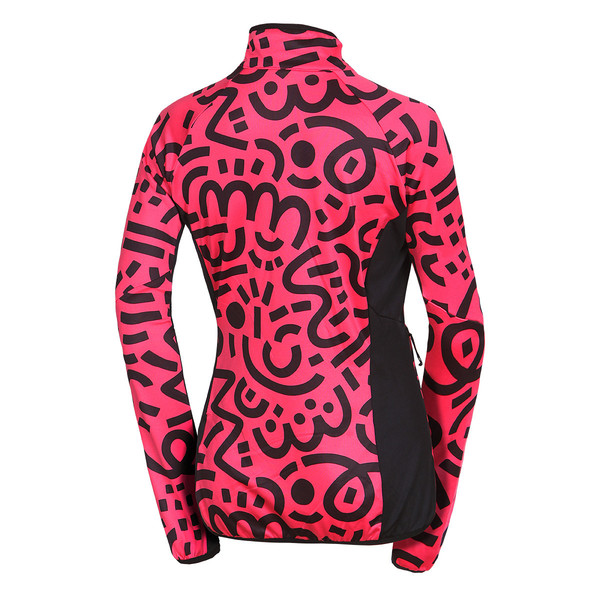 Dámská skialpová outdoorová mikina Northfinder Zliechova 2 Raspberryprint MI-46252SKP-812 26/27