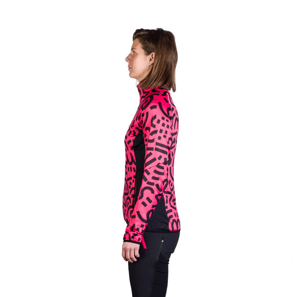 Dámská skialpová outdoorová mikina Northfinder Zliechova 2 Raspberryprint MI-46252SKP-812 26/27