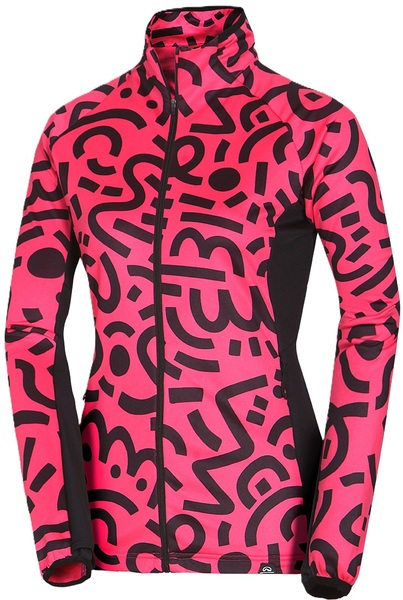 Dámská skialpová outdoorová mikina Northfinder Zliechova 2 Raspberryprint MI-46252SKP-812 26/27