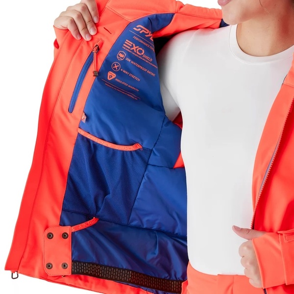 Dámská bunda Spyder Temerity Jacket Electric Coral 38SD073605-ELC 26/27