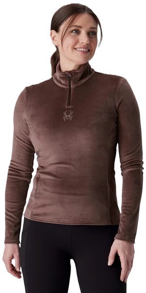 Dámská mikina Spyder Shimmer Bug 1/2 Zip Mocha 38B013603-MOC 26/27