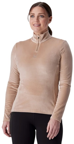 Dámská mikina Spyder Shimmer Bug 1/2 Zip Tan 38B013603-TAN 26/27