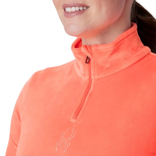 Dámská mikina Spyder Shimmer Bug 1/2 Zip Electric Coral 38B013603-ELC 26/27