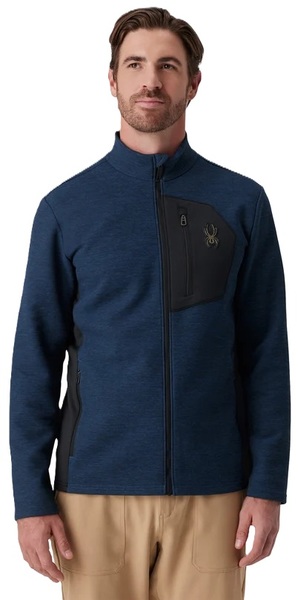Svetr Spyder Bandit Full Zip Sweater Fleece Jacket Indigo Melange 38A483602-IML 26/27