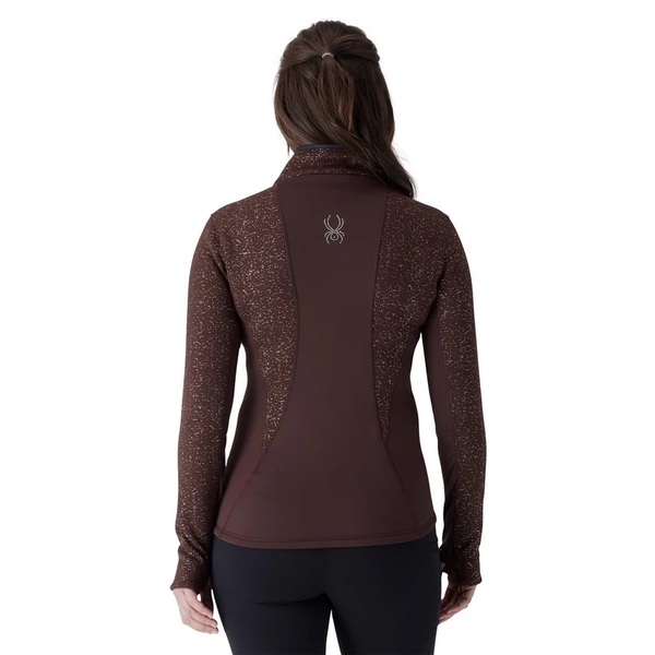 Dámský svetr Spyder Luxe Full Zip Sweater Fleece Jacket Mocha 38B483607-MOC 26/27