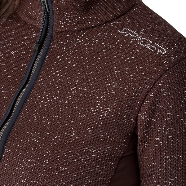 Dámský svetr Spyder Luxe Full Zip Sweater Fleece Jacket Mocha 38B483607-MOC 26/27