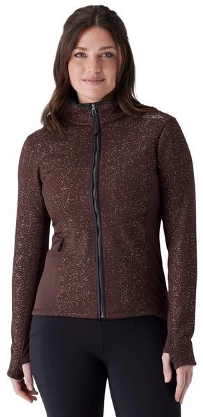 Dámský svetr Spyder Luxe Full Zip Sweater Fleece Jacket Mocha 38B483607-MOC 26/27