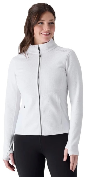 Dámský svetr Spyder Luxe Full Zip Sweater Fleece Jacket White 38B483607-WHT 26/27