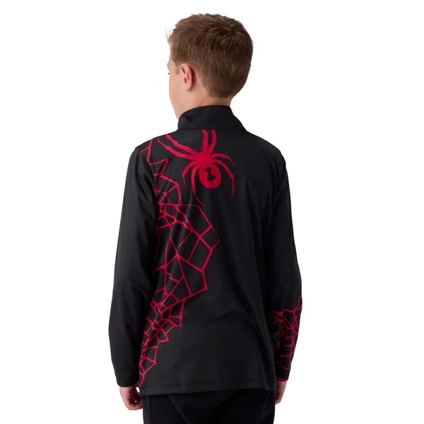 Dětský/juniorský rolák Spyder Jacobs 1/2 zip Black 38C013602-BLK 26/27