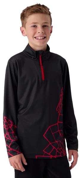 Dětský/juniorský rolák Spyder Jacobs 1/2 zip Black 38C013602-BLK 26/27