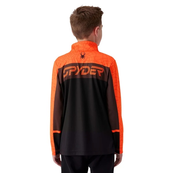 Dětský/juniorský rolák Spyder Jacobs 1/2 zip Fusion Orange 38C013602-FSN 26/27