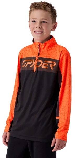 Dětský/juniorský rolák Spyder Jacobs 1/2 zip Fusion Orange 38C013602-FSN 26/27