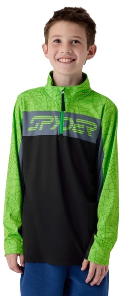 Dětský/juniorský rolák Spyder Jacobs 1/2 zip Strobe Green Webs 38C013602-SGW 26/27