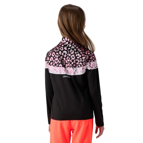 Dětský/juniorský rolák Spyder Surface 1/2 zip Leopard 38R013604-LEO 26/27