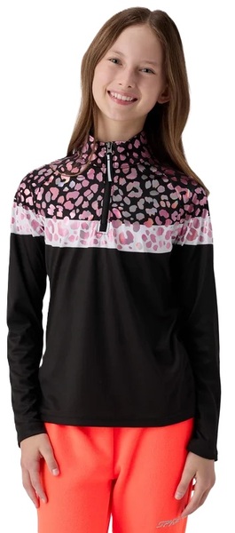 Dětský/juniorský rolák Spyder Surface 1/2 zip Leopard 38R013604-LEO 26/27