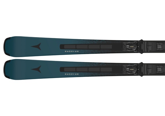 Sjezdové lyže Atomic Redster Q7 Revoshock C + MI 12 GW Dark Slate/Black 26/27
