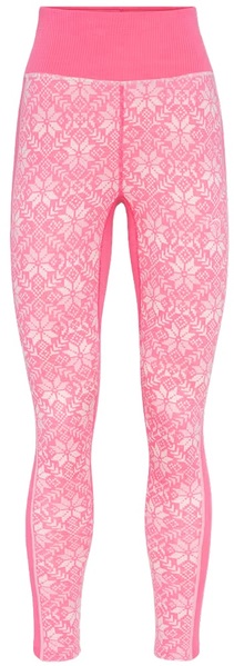 Dámské funkční merino kalhoty/legíny Kari Traa Anna High Waist Pants Bubblegum 623838 26/27
