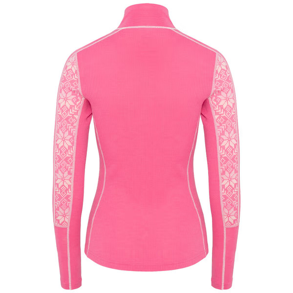 Dámské Merino Triko Kari Traa Anna Half Zip Bubblegum 623836 26/27