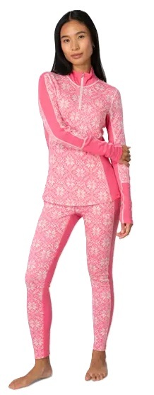Dámské Merino Triko Kari Traa Anna Half Zip Bubblegum 623836 26/27