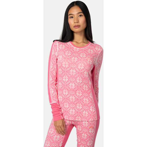 Dámské Merino triko Kari Traa Anna Long Sleeve Bubblegum 623837 26/27