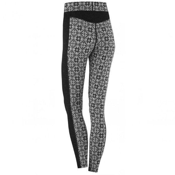 Dámské funkční kalhoty/legíny Kari Traa Rose High Waisted Baselayer Pants 100% Merino Wool 622873 Black 26/27