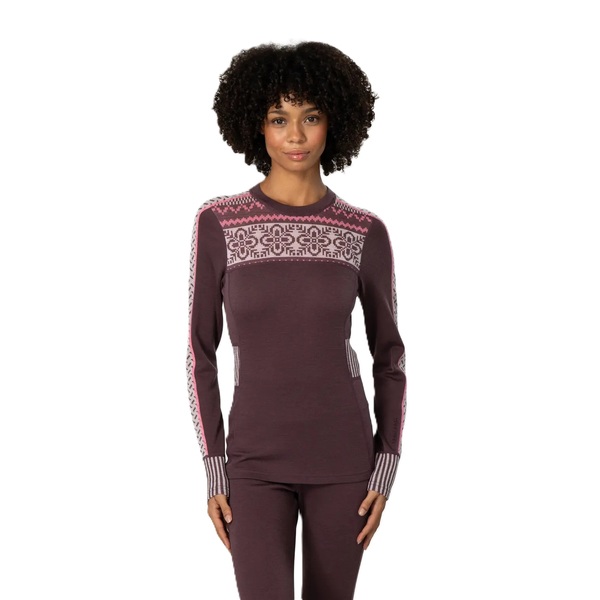 Dámské Merino Triko Kari Traa Ines Long Sleeve Cocoa Powder 624019 26/27