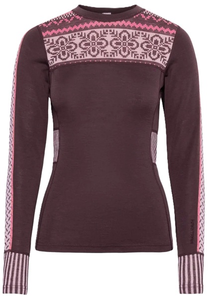 Dámské Merino Triko Kari Traa Ines Long Sleeve Cocoa Powder 624019 26/27