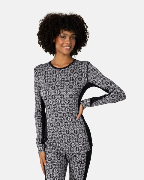 Dámské Merino Triko Kari Traa Rose LS 2.0 Long Sleeve Black 624055 26/27