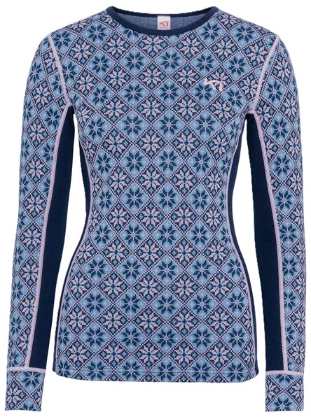 Dámské Merino Triko Kari Traa Rose LS 2.0 Long Sleeve Dark Navy Blue 624055 26/27