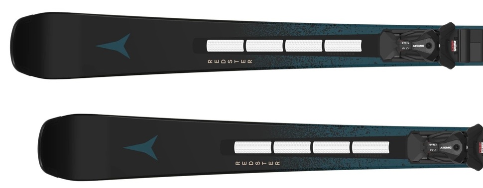 Sjezdové lyže Atomic Redster Q9 Revoshock S RVSK + I 12 GW Black/Slate Blue 26/27