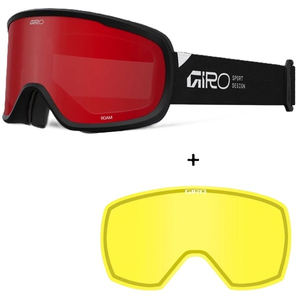 Brýle GIRO Roam Black Stacked-Amber Scarlet/Yellow (2skla) 42548-B22 26/27