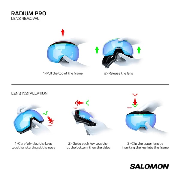 Brýle Salomon Radium Pro S Sigma Photo Photochromic Black/Poppy Red L47890700 26/27