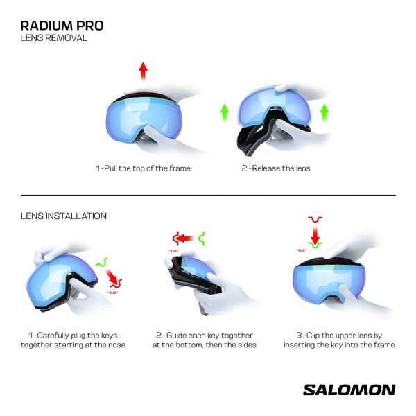 Brýle Salomon Radium Pro S Sigma Photo Photochromic White/Sky Blue L47890800 26/27