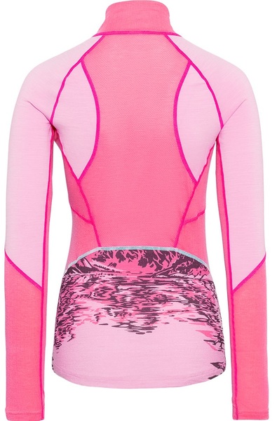 Dámské funkční merino triko Kari Traa Rachel Half Zip Baselayer Longsleeve Prism Pink 623689 26/27