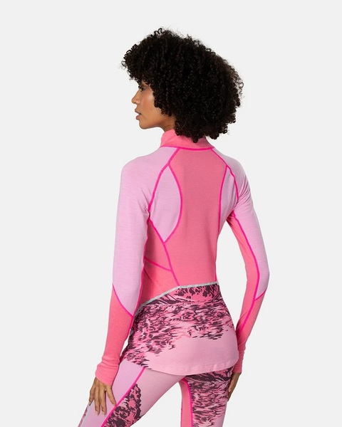 Dámské funkční merino triko Kari Traa Rachel Half Zip Baselayer Longsleeve Prism Pink 623689 26/27