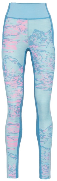 Dámské funkční kalhoty/legíny Kari Traa Rachel Pants Baselayer Bright Turquoise 623690 26/27