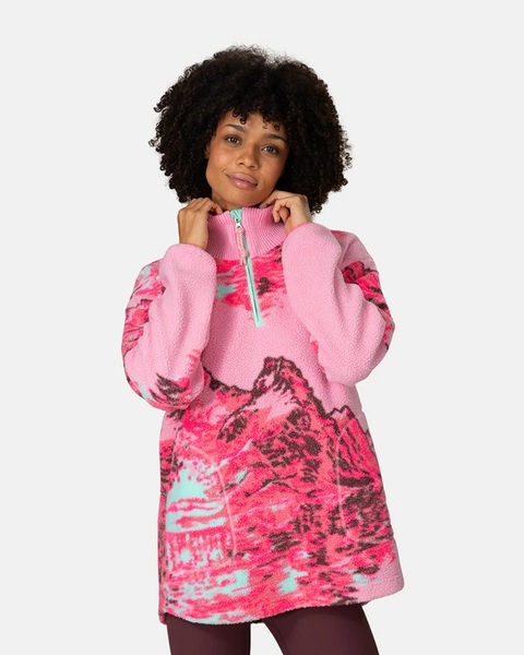 Dámská fleecová mikina Kari Traa Kari Traa Ruthie Midlayer Half Zip Pullover Prism Pink 623610 26/27