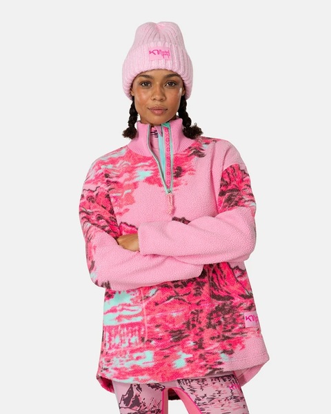 Dámská fleecová mikina Kari Traa Kari Traa Ruthie Midlayer Half Zip Pullover Prism Pink 623610 26/27