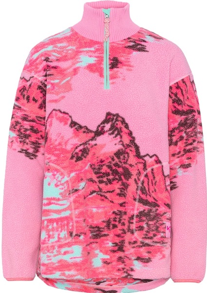 Dámská fleecová mikina Kari Traa Kari Traa Ruthie Midlayer Half Zip Pullover Prism Pink 623610 26/27