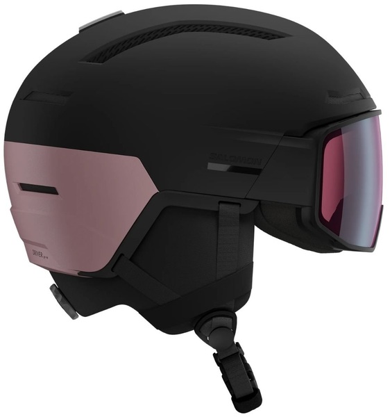 Dámská helma Salomon Driver Pro Sigma Black/Dawn Pink/Silver Pink L45433000 26/27
