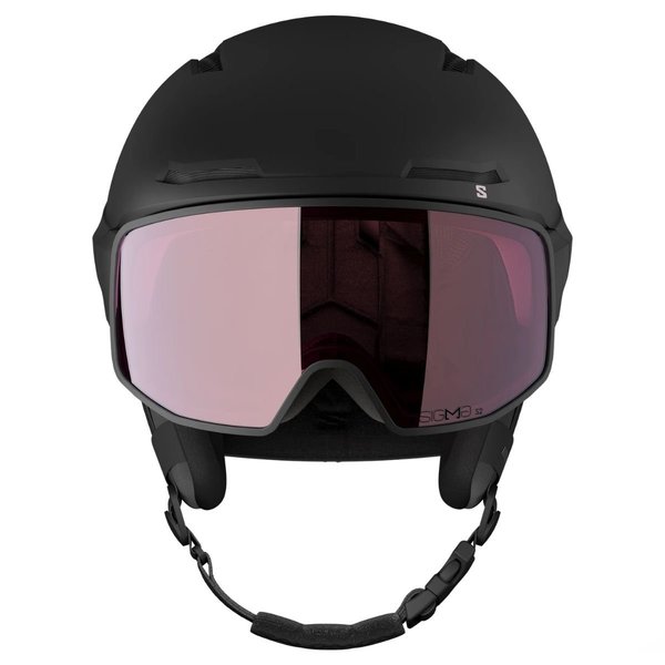Dámská helma Salomon Driver Pro Sigma Black/Dawn Pink/Silver Pink L45433000 26/27