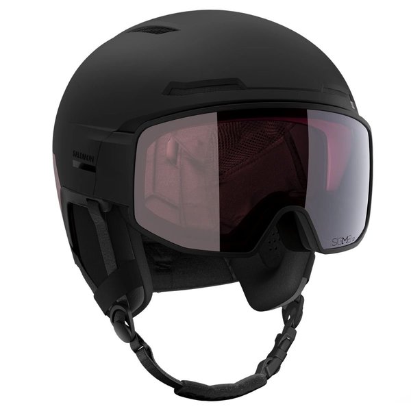 Dámská helma Salomon Driver Pro Sigma Black/Dawn Pink/Silver Pink L45433000 26/27