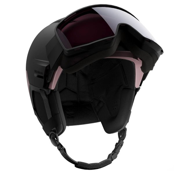 Dámská helma Salomon Driver Pro Sigma Black/Dawn Pink/Silver Pink L45433000 26/27