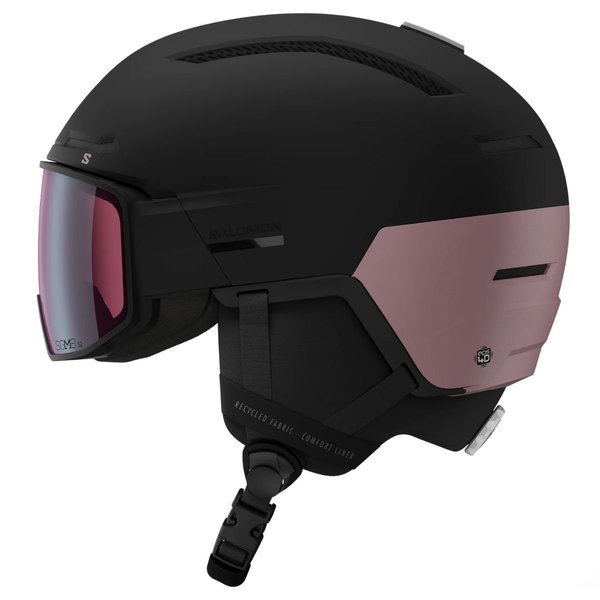 Dámská helma Salomon Driver Pro Sigma Black/Dawn Pink/Silver Pink L45433000 26/27