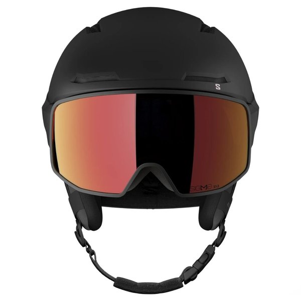 Dámská helma Salomon Driver Pro Sigma Photo Mips Black/Dawn Pink/Photo Poppy Red L45432500 26/27