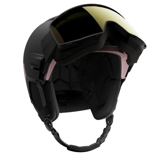 Dámská helma Salomon Driver Pro Sigma Photo Mips Black/Dawn Pink/Photo Poppy Red L45432500 26/27